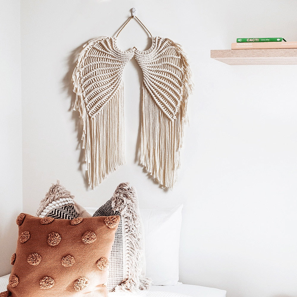 Aile d'ange en Macramé Déco-exotique.fr