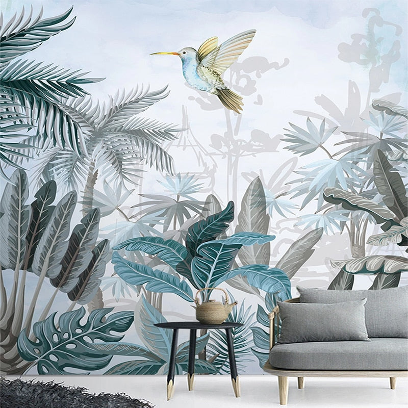 Papier peint Jungle Colibri Déco-exotique.fr