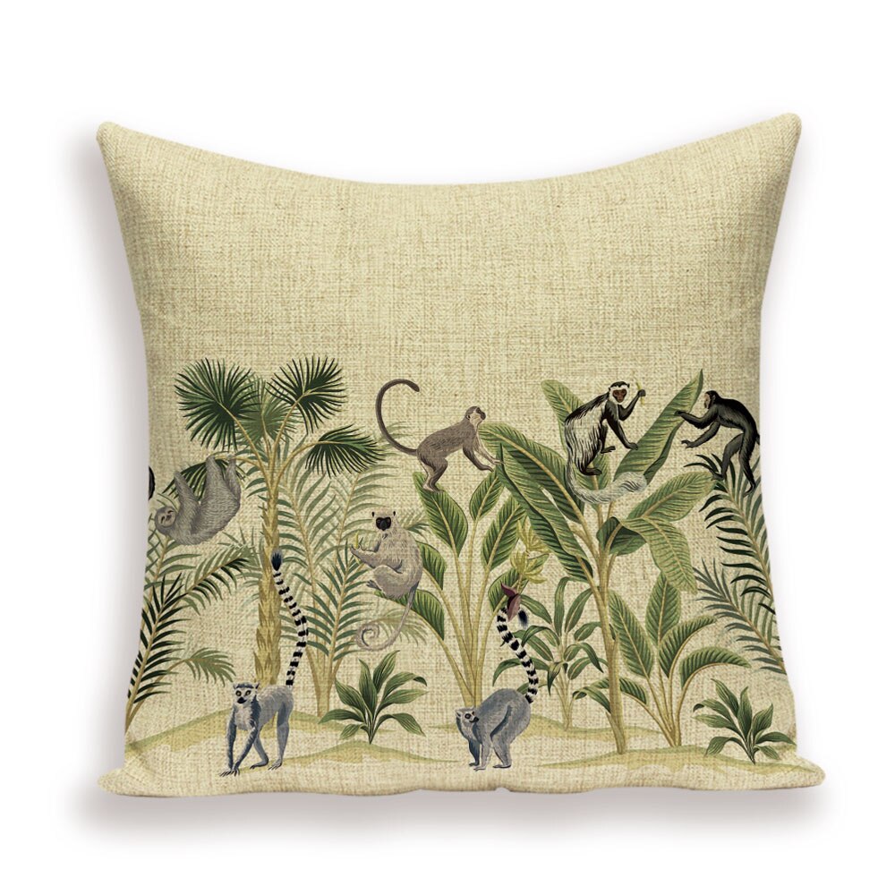 Coussin Jungle 45 x 45 cm Déco-exotique.fr