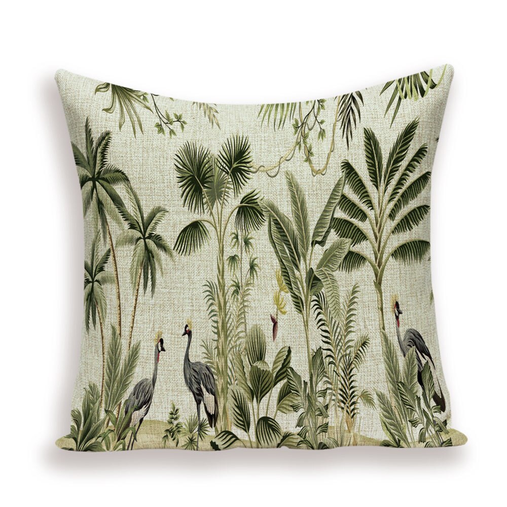 Coussin Jungle 45 x 45 cm Déco-exotique.fr