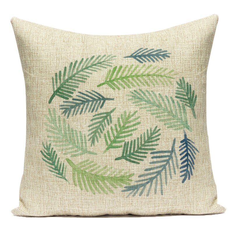 Coussin motif Feuillage Tropical Déco-exotique.fr