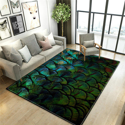 Tapis Paon Déco-exotique.fr