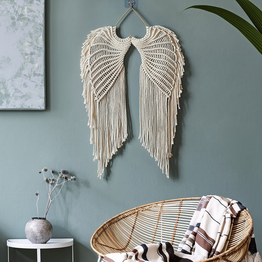 Aile d'ange en Macramé Déco-exotique.fr