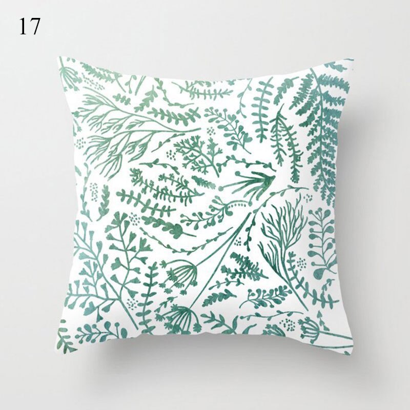 Coussin Tropical Vert Menthe Déco-exotique.fr