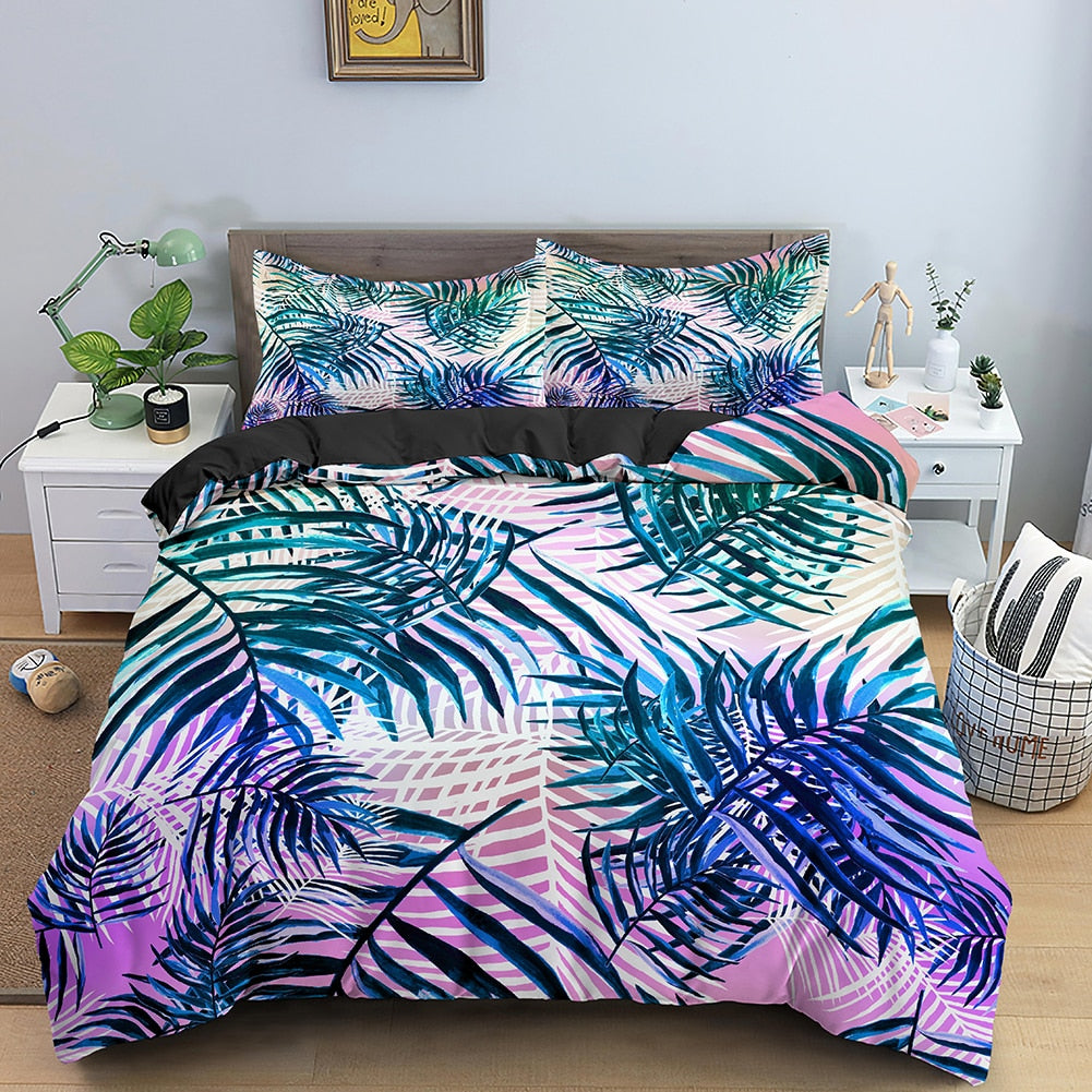 Housse de couette Tropical Palmier Déco-exotique.fr