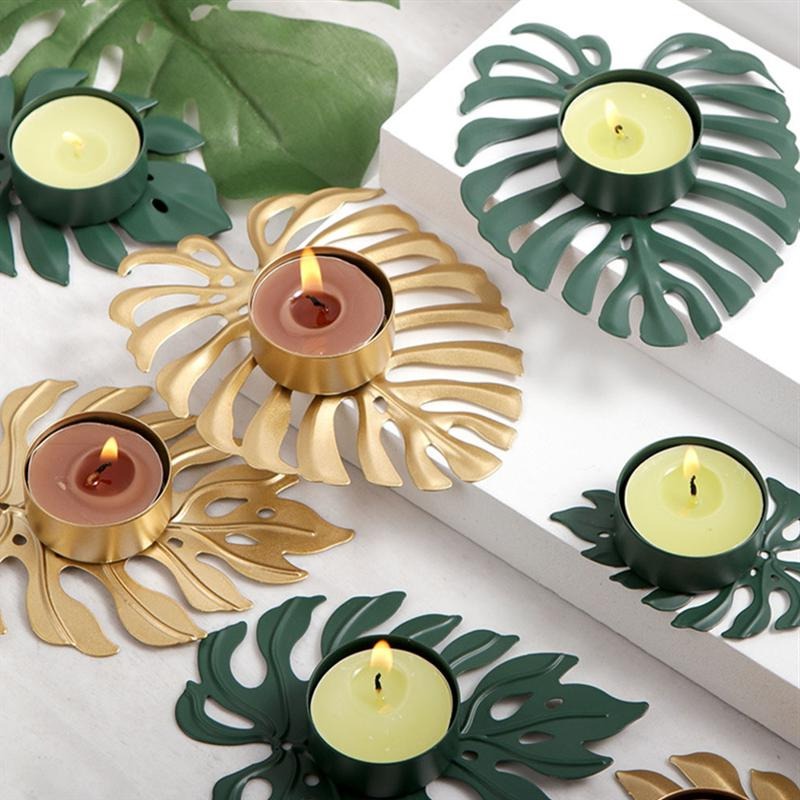 Bougeoir Monstera Déco-exotique.fr