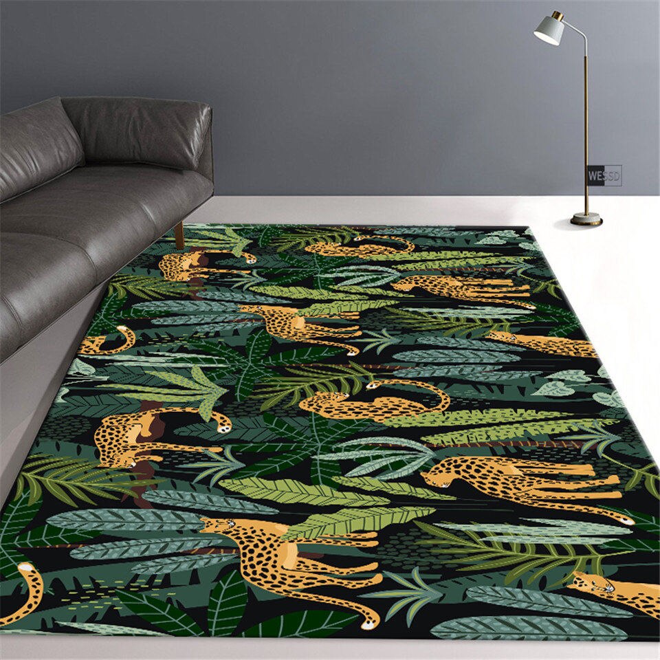 Tapis Jungle Léopard Déco-exotique.fr