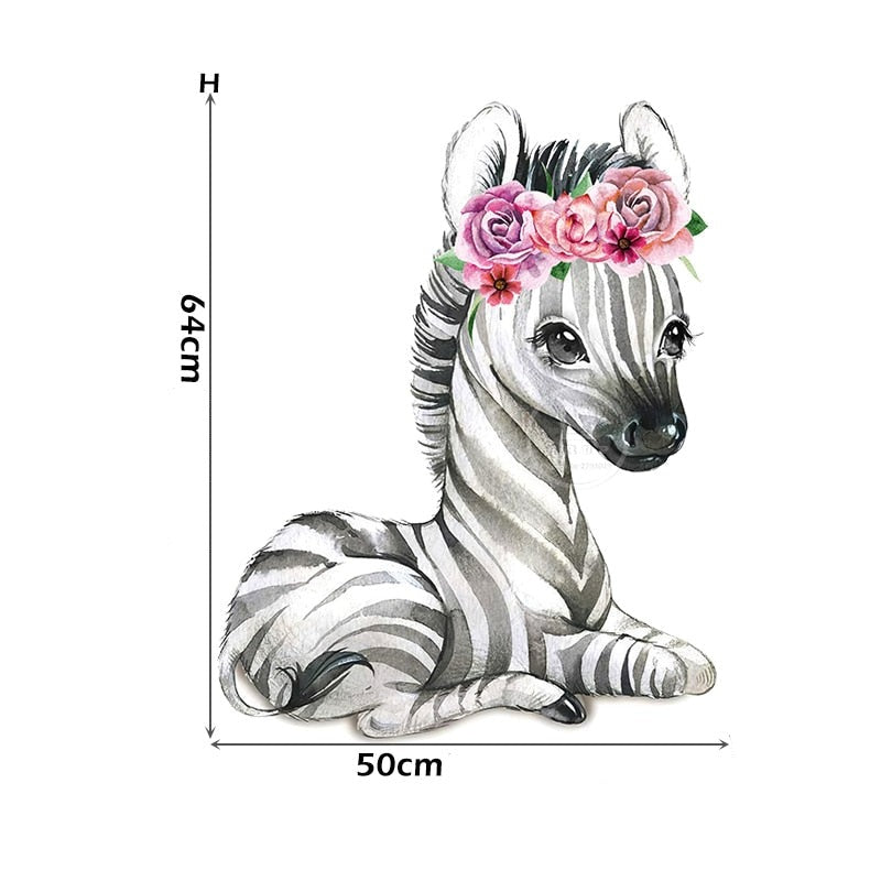 Stickers animaux Savane Fille Déco-exotique.fr