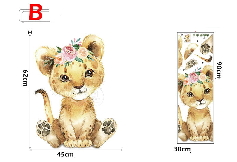 Stickers animaux Savane Fille Déco-exotique.fr