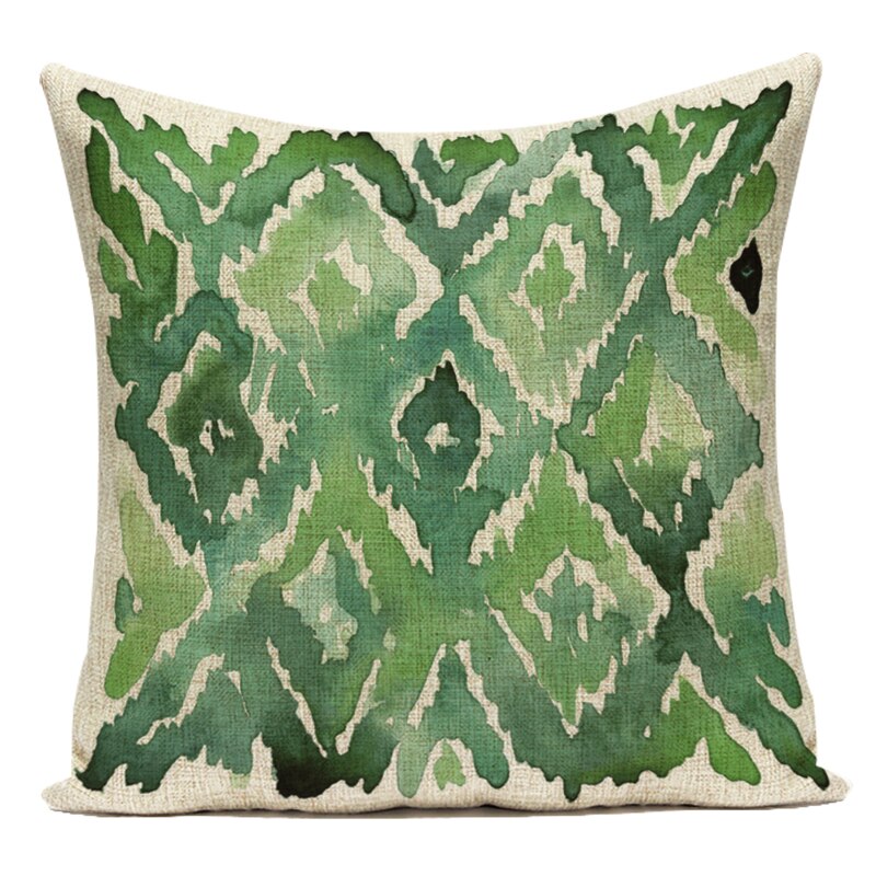 Coussin motif Feuillage Tropical Déco-exotique.fr