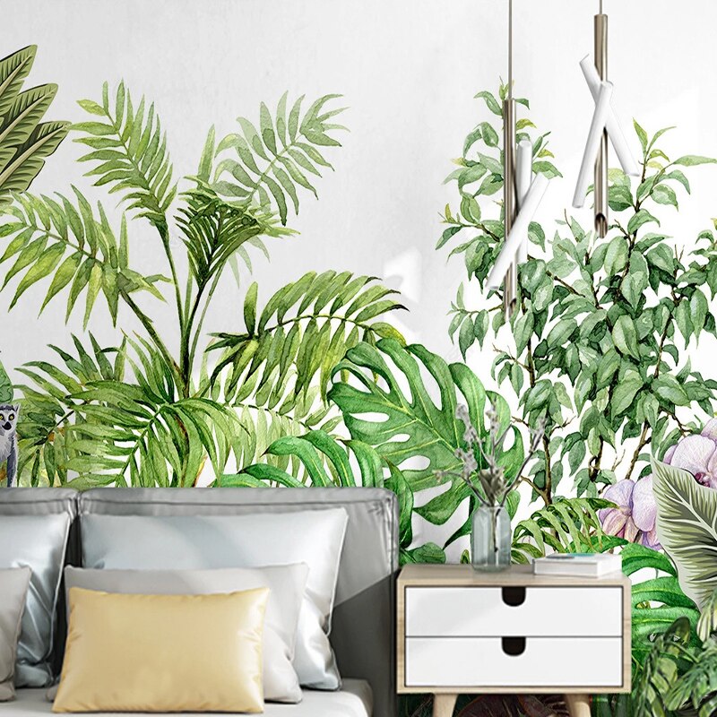 Papier peint Plante Tropicale verte Déco-exotique.fr