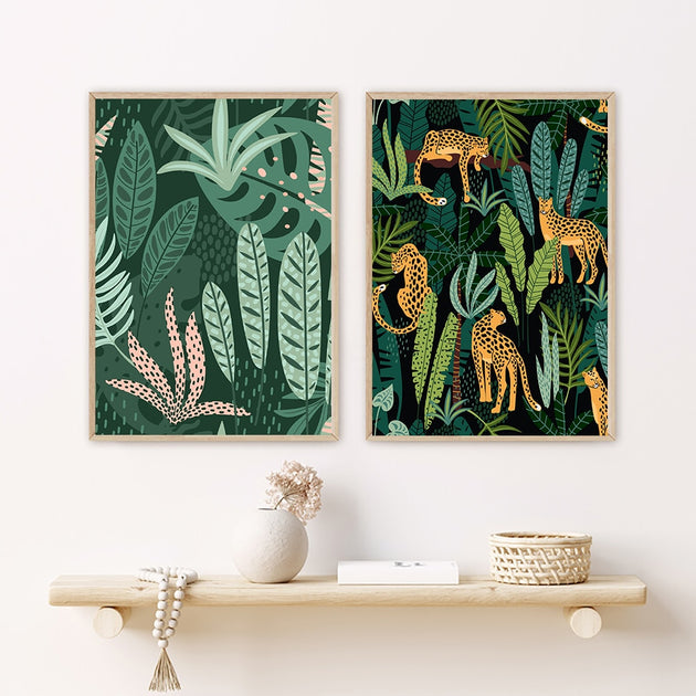 Affiche Jungle Léopard – Déco Exotique