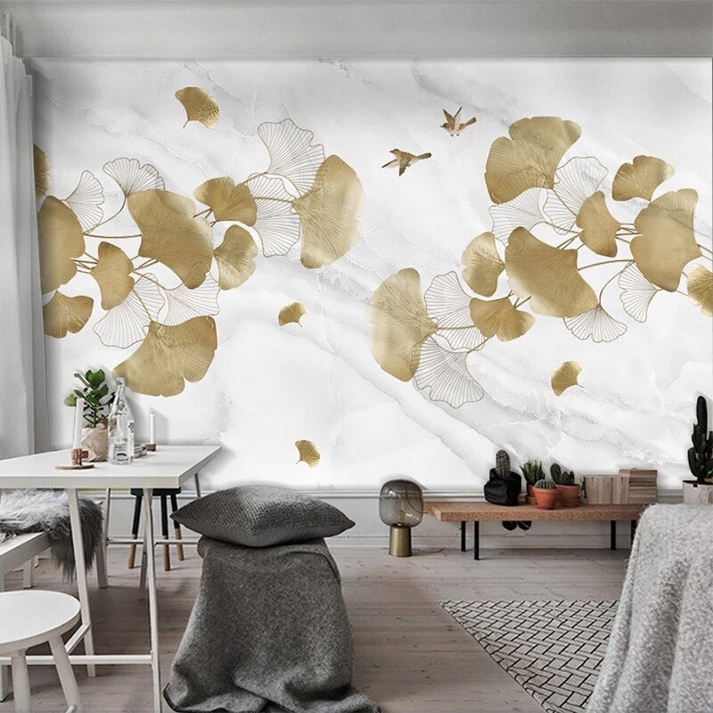 Papier peint Ginkgo Déco-exotique.fr