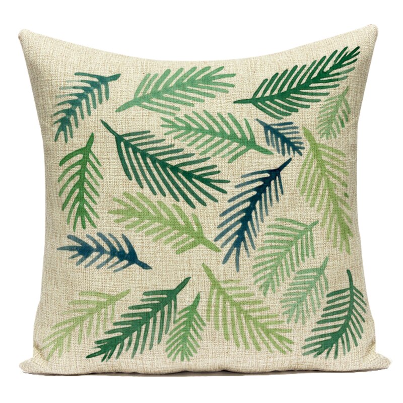 Coussin motif Feuillage Tropical Déco-exotique.fr