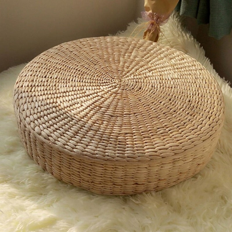 Coussin de Sol en Rotin Déco-exotique.fr