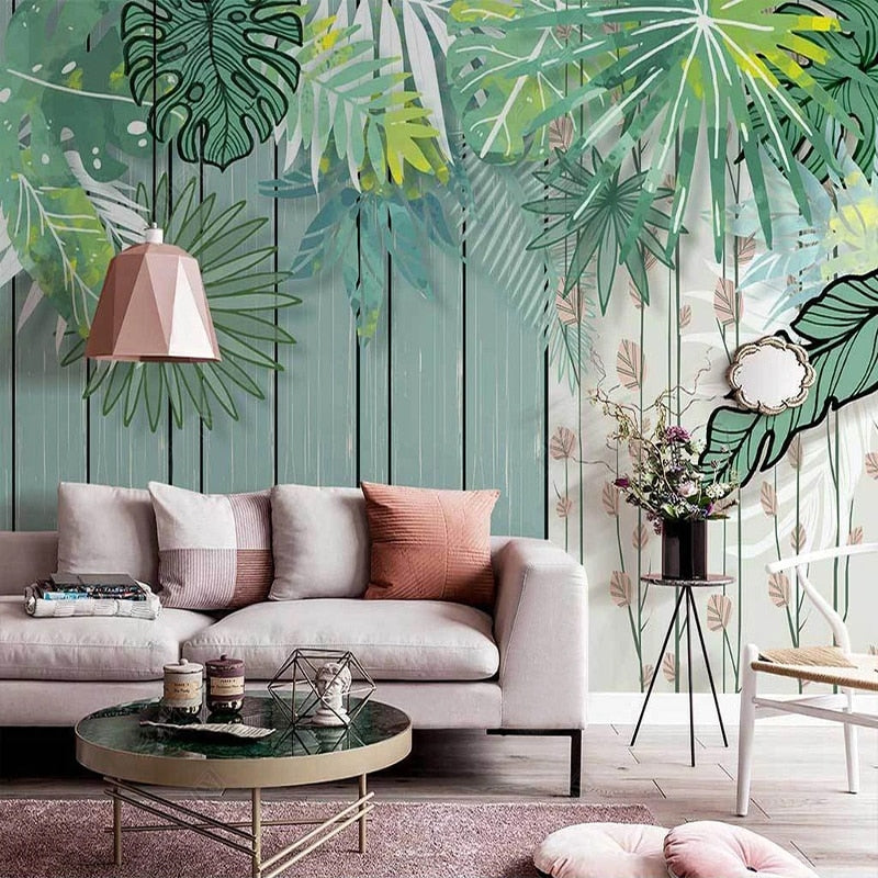 Papier peint Tropical Vert Déco-exotique.fr