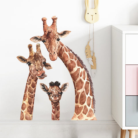 Stickers Girafe Famille Déco-exotique.fr