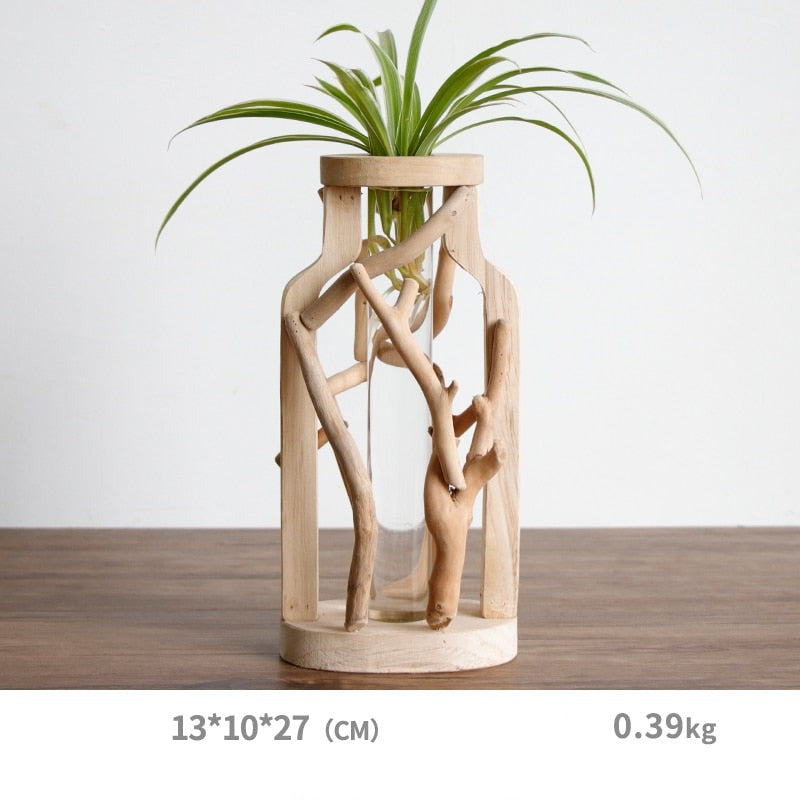 Vase en Bois Flotté Déco-exotique.fr