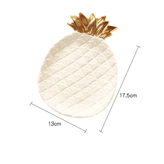 Assiette forme Ananas Déco-exotique.fr