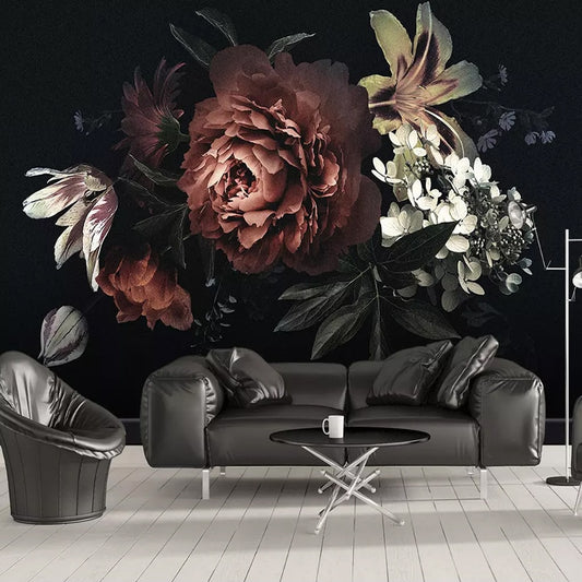 Papier peint Jungle Fond Noir Déco-exotique.fr