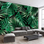 Papier peint Jungle noir et vert Déco-exotique.fr