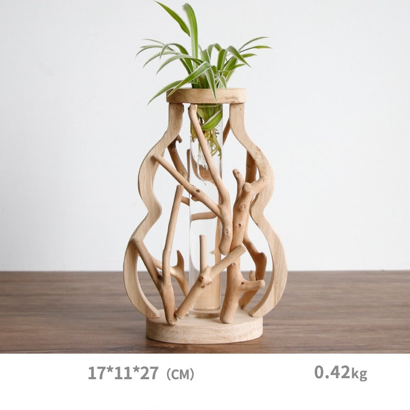 Vase en Bois Flotté Déco-exotique.fr