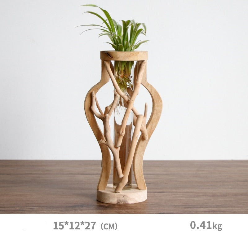 Vase en Bois Flotté Déco-exotique.fr