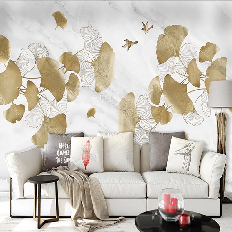 Papier peint Ginkgo Déco-exotique.fr