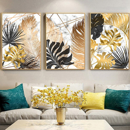 Affiche Plante Tropicale Dorée Déco-exotique.fr