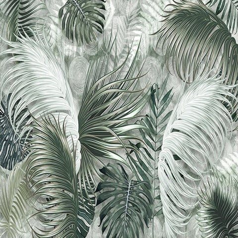 Papier peint Feuillage Tropical vert Déco-exotique.fr