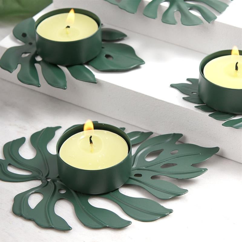 Bougeoir Monstera Déco-exotique.fr
