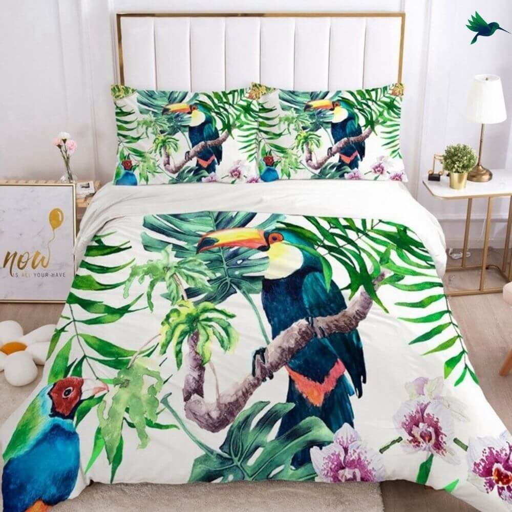 Housse de Couette Tropical - Toucan Déco-exotique.fr