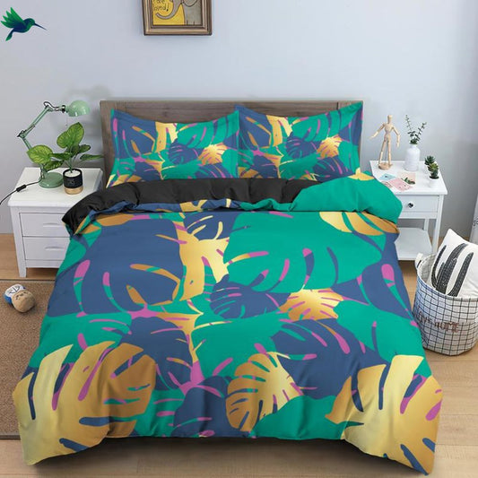 Housse de couette 1 personne Tropical Déco-exotique.fr