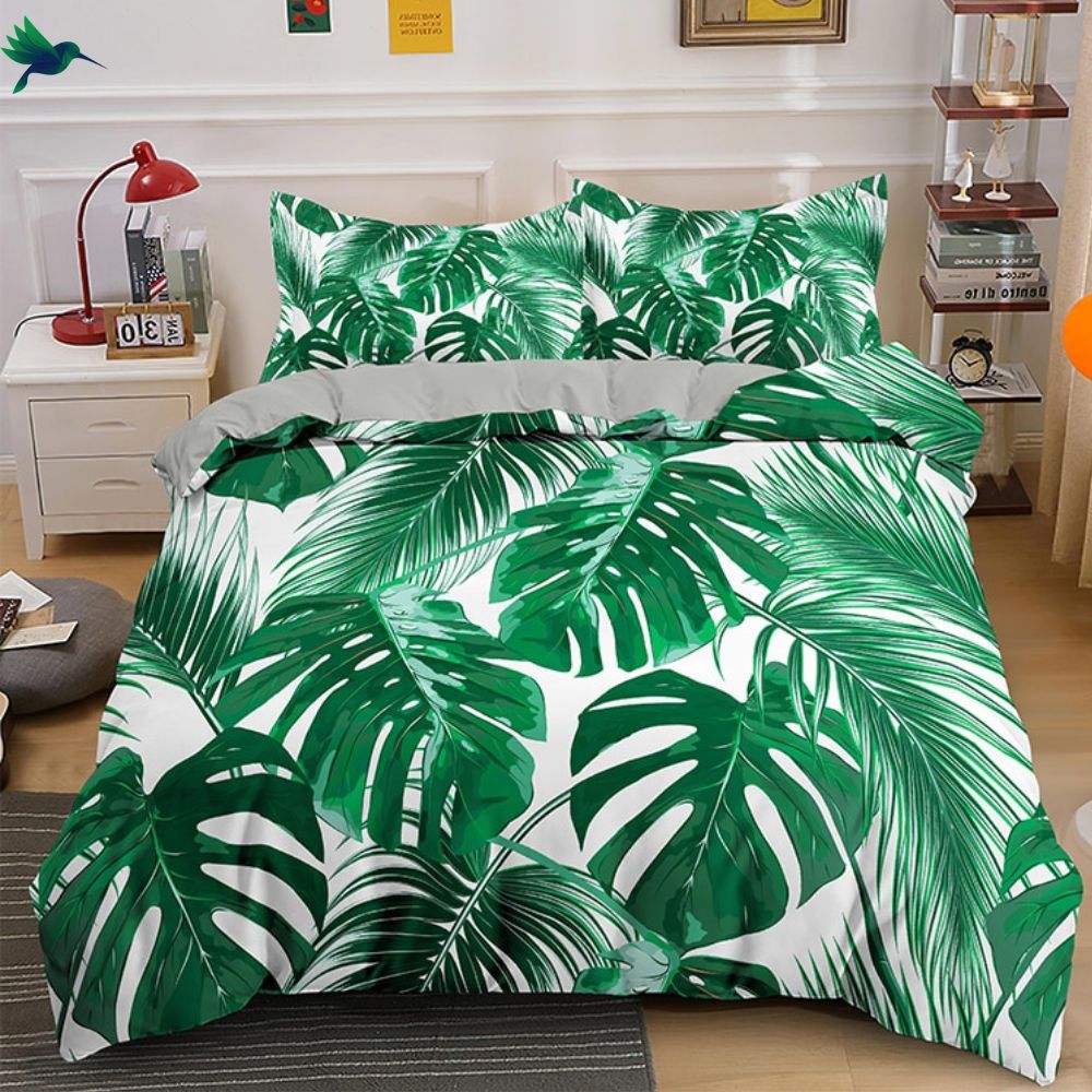 Housse de couette Feuillage tropical Déco-exotique.fr