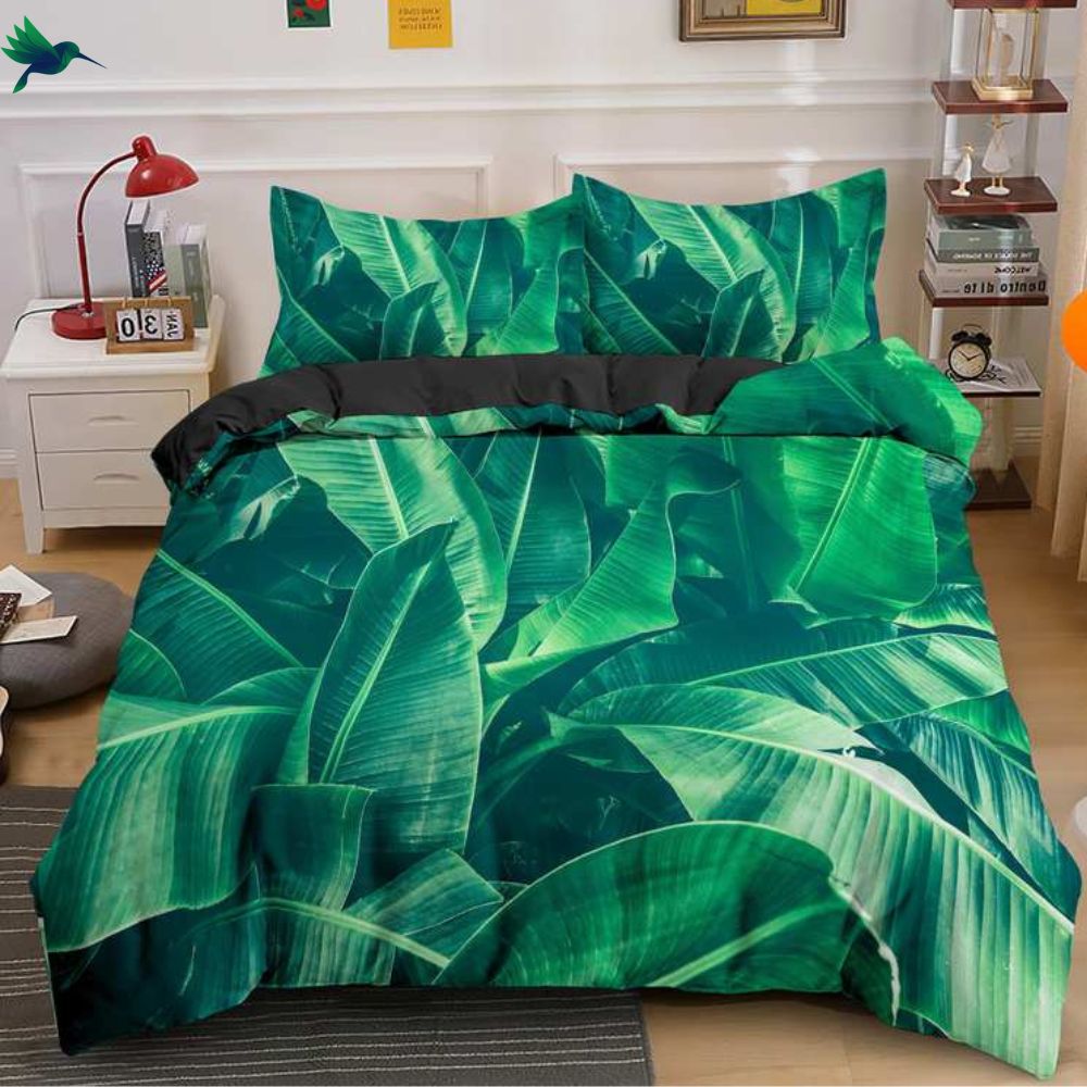 Housse de couette feuille Bananier Déco-exotique.fr