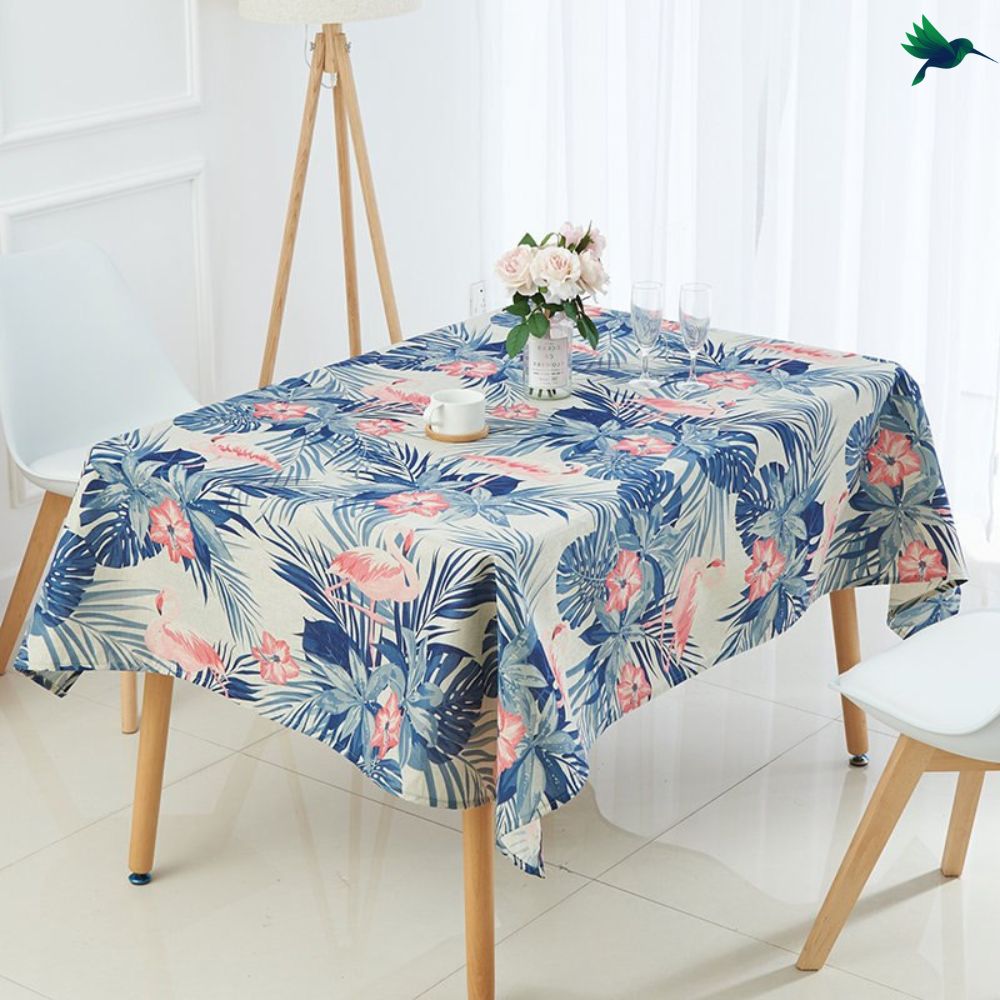 Nappe tropicale bleue Déco-exotique.fr