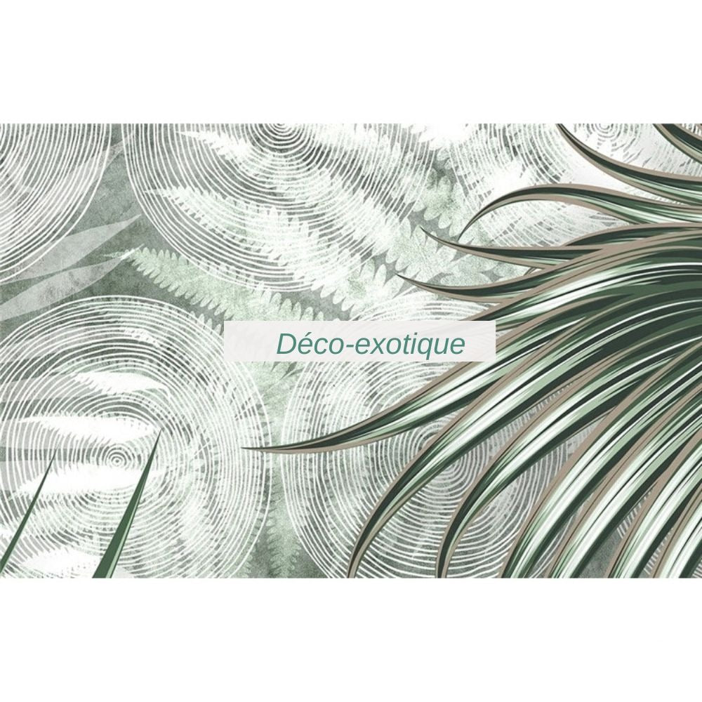 Papier peint Feuillage Tropical vert Déco-exotique.fr