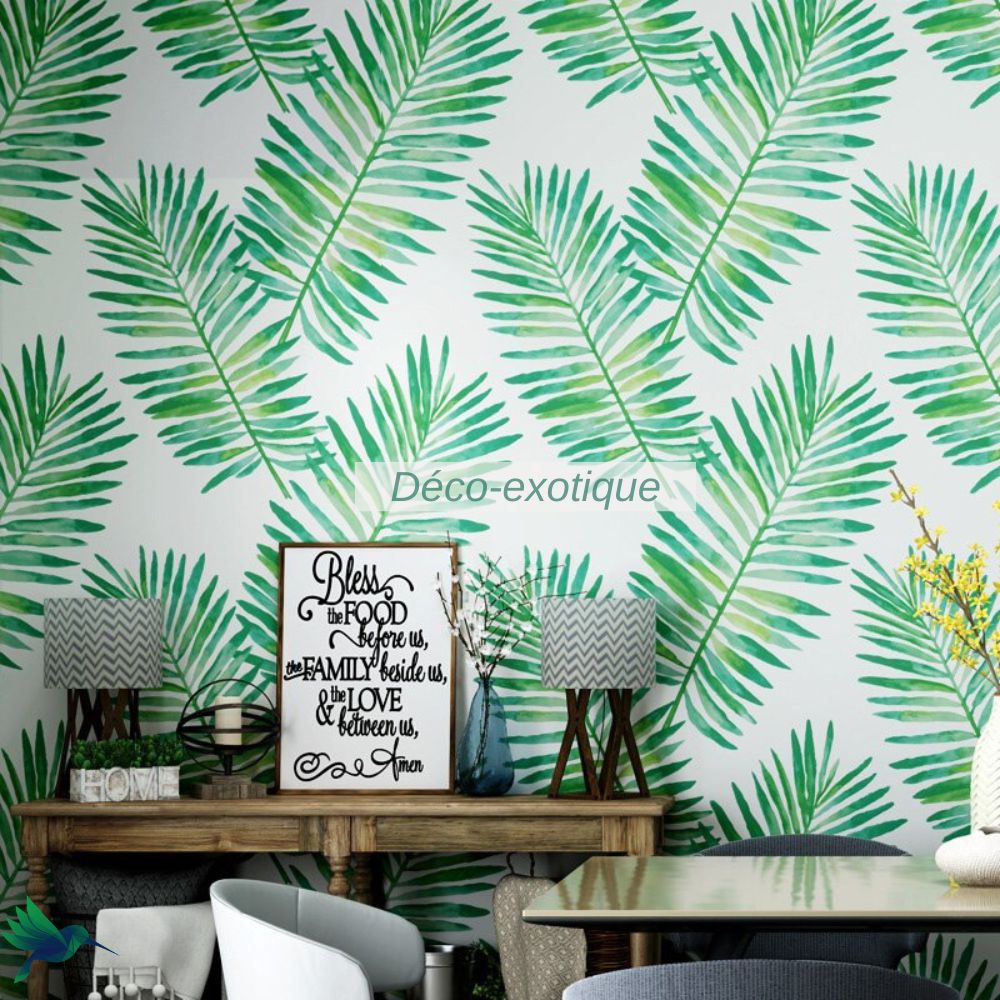 Papier peint Feuille Tropical Déco-exotique.fr