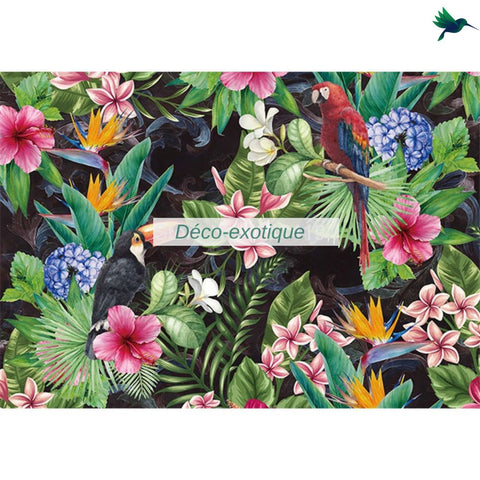 Papier peint Forêt tropicale Animaux Déco-exotique.fr