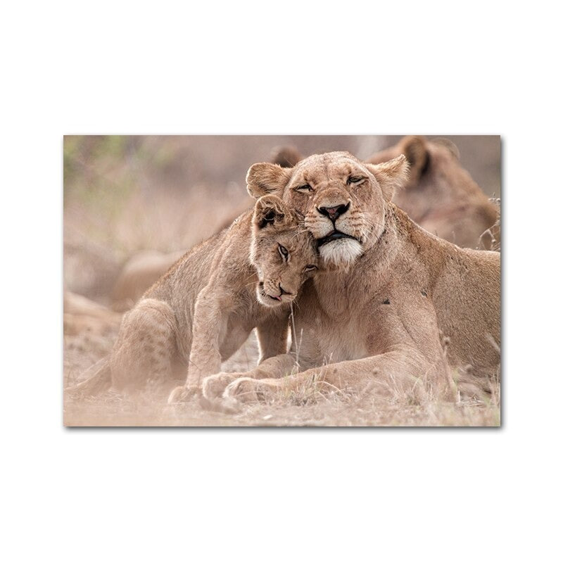 Affiche Animaux Savane Déco-exotique.fr