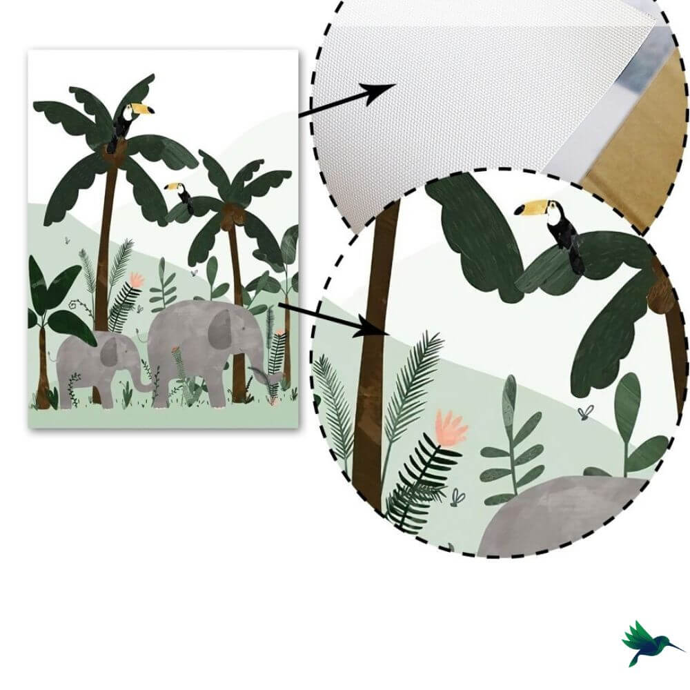 Poster Jungle Bébé Déco-exotique.fr