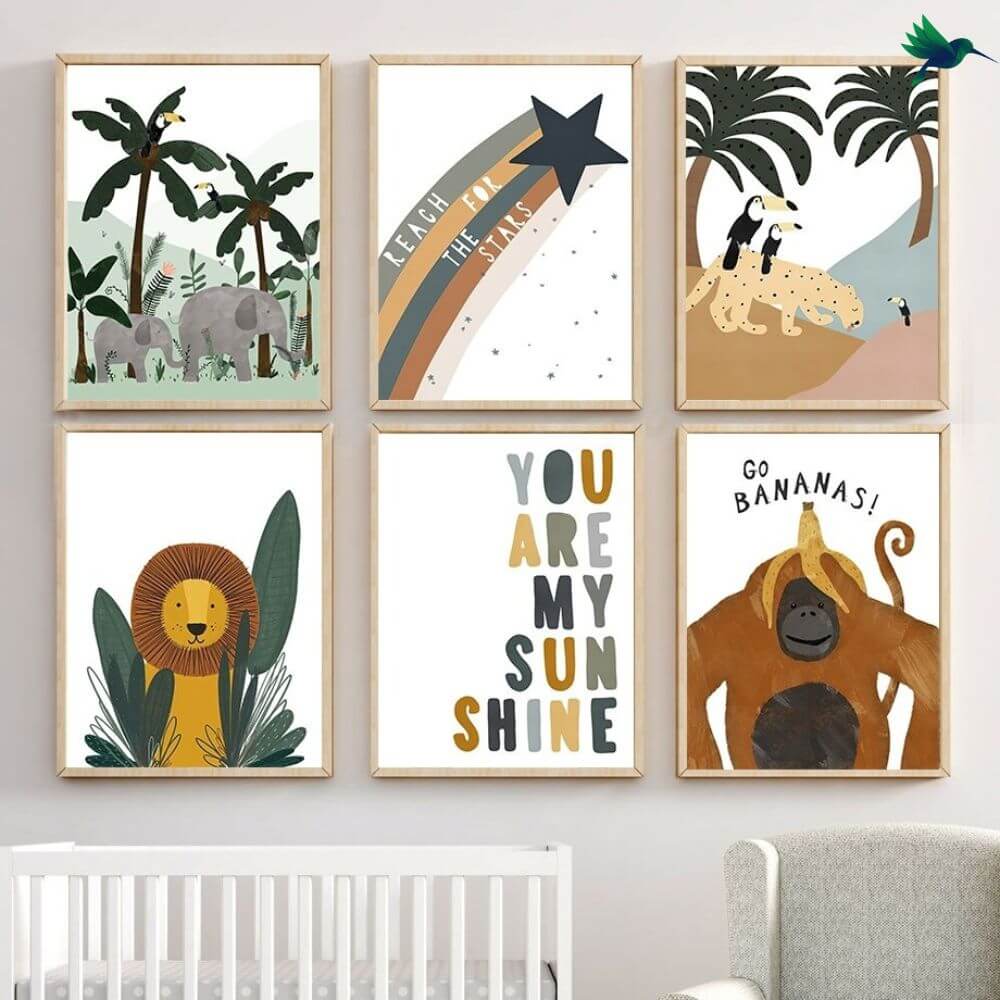 Poster Jungle Bébé Déco-exotique.fr