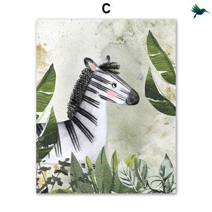 Poster Jungle Enfant Déco-exotique.fr