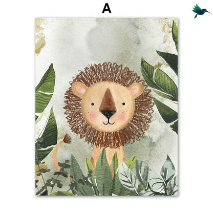 Poster Jungle Enfant Déco-exotique.fr