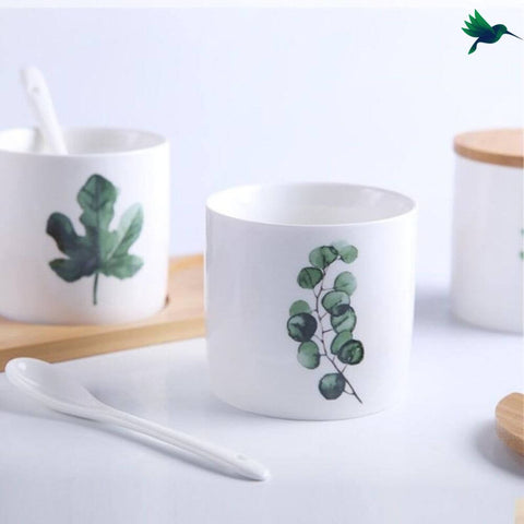 Pot épice motif tropical Déco-exotique.fr