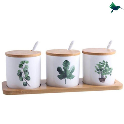 Pot épice motif tropical Déco-exotique.fr