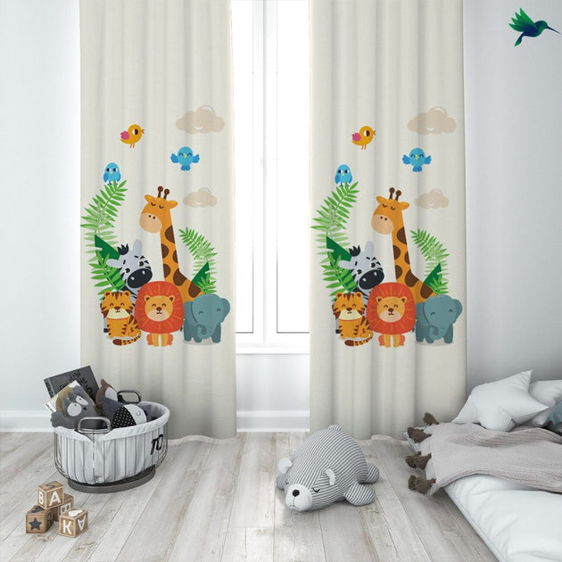 Rideau Jungle Savane Enfant – Déco Exotique