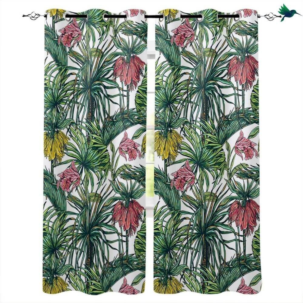 Rideau Jungle Tropical Déco-exotique.fr