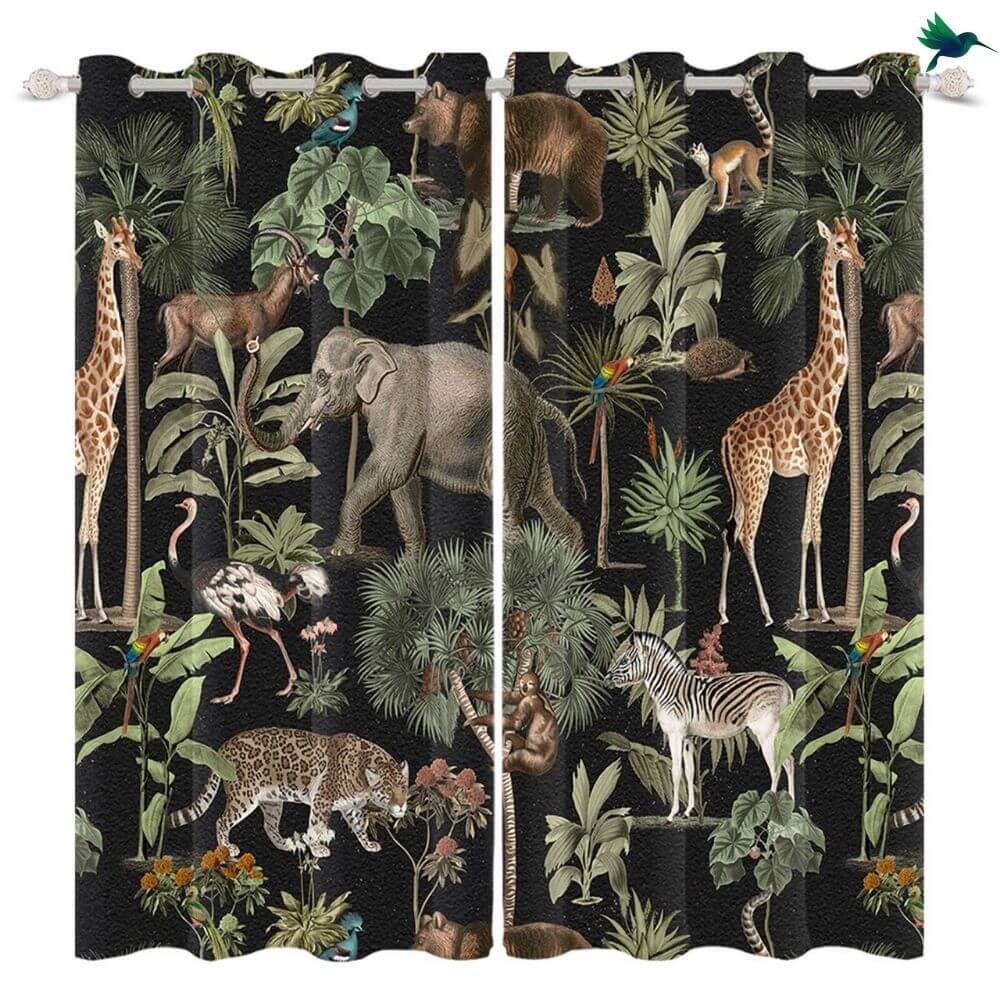 Rideau Occultant Jungle Déco-exotique.fr