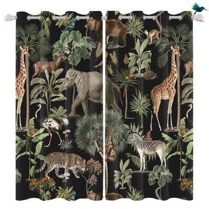 Rideau Occultant Jungle Déco-exotique.fr